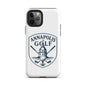 Annapolis Golf iPhone Tough Case with logo, featuring a golf ball and crossed clubs design.