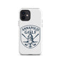 AnnapolisGolf iPhone Tough Case with logo featuring a golf ball and crossed clubs, stylish and durable design.