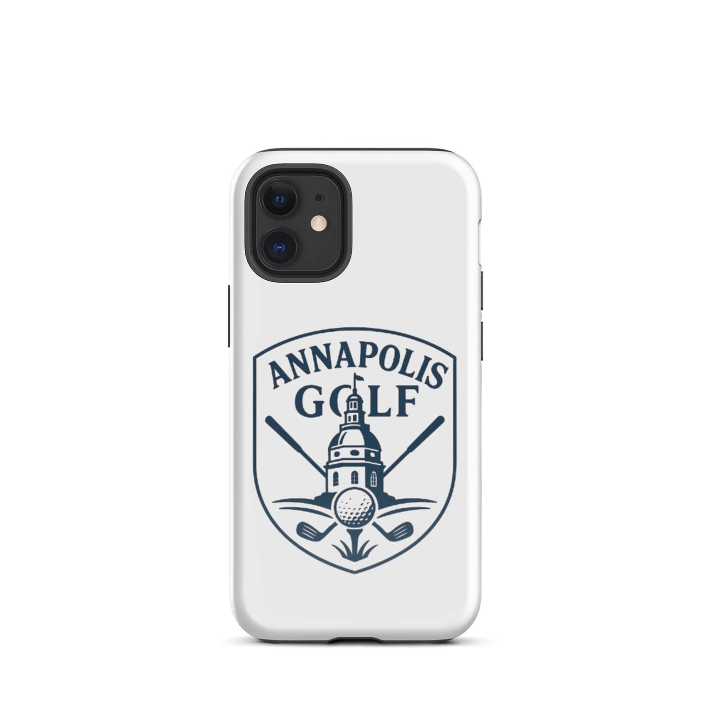 Annapolis Golf iPhone tough case featuring a logo for stylish protection on and off the golf course.