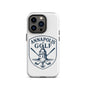 AnnapolisGolf Golf iPhone Tough Case with logo design, featuring a golf ball and crossed clubs on a white background.