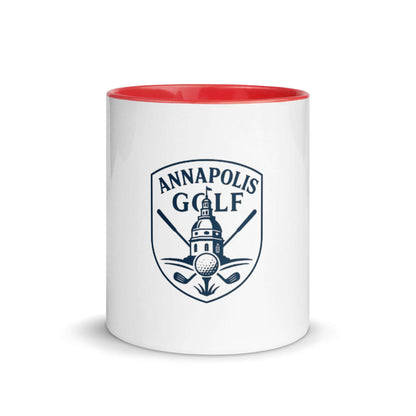 Golf mug with color inside and durable ceramic by AnnapolisGolf